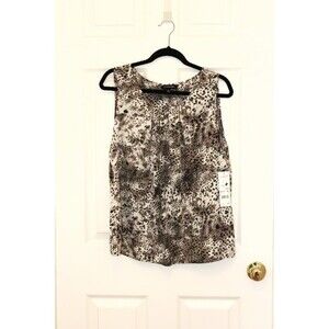 Notations Animal Print Top XL